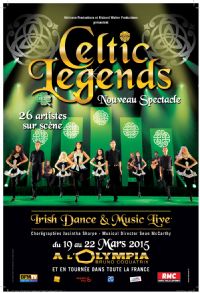 Celtic Legends à l'Olympia. Du 19 au 22 mars 2015 à Paris. Paris.  15H30